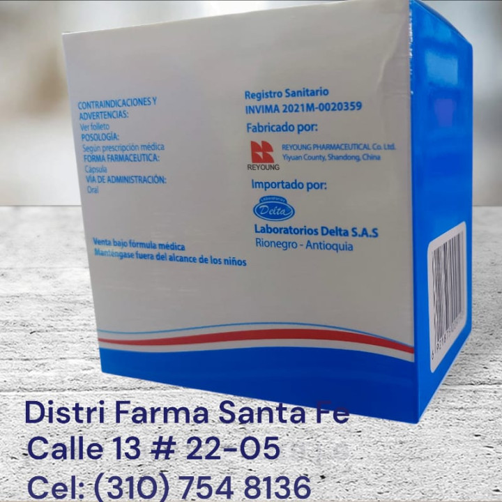 DELTMOXI 500MG X 100 CAPSULAS (AMOXICILINA)