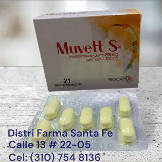 MUVETT S TRIMEBUTINA+ SIMETICONA 120MG X 21 TABS
