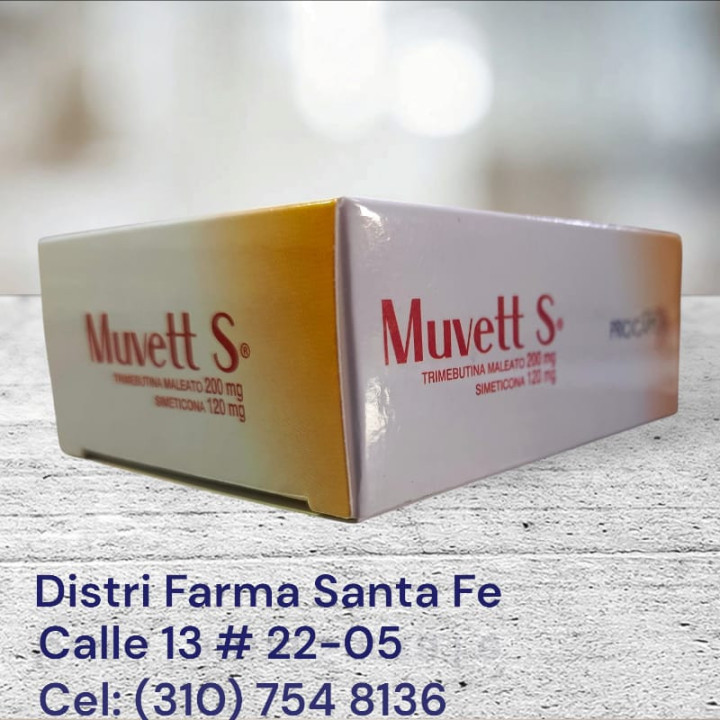 MUVETT S TRIMEBUTINA+ SIMETICONA 120MG X 21 TABS