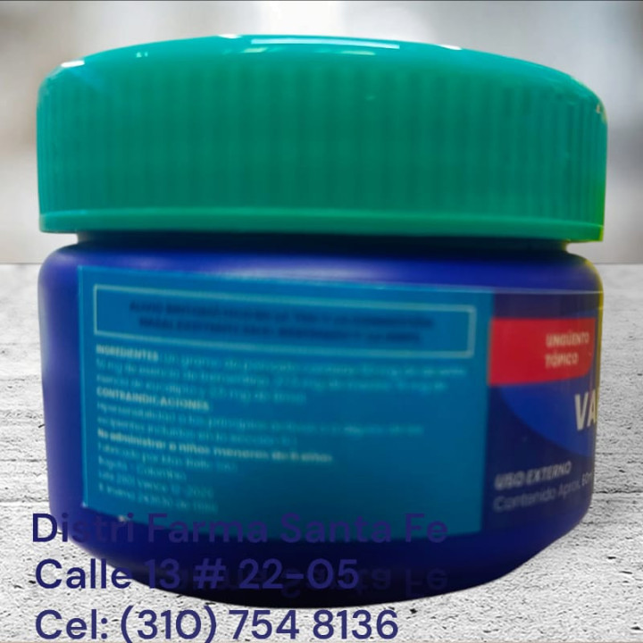 UNGUENTO MENTOL VAPOREX  X 60ML (MENTOLADO)