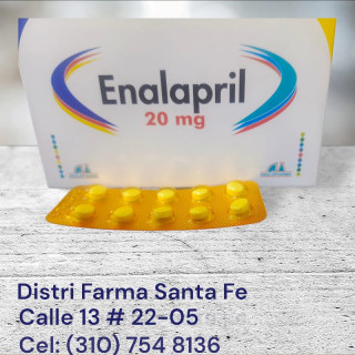 ENALAPRIL ANGLOPHARMA 20MG X 250 TABLETAS (GRANDE)