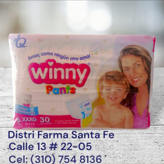 PAÑAL WINNY ETAPA 6X30 UNIDADES PANTI (IVA) (TQ)