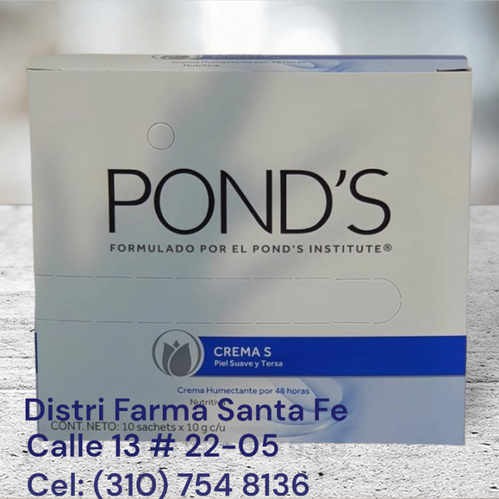 CREMA PONDS  CAJA X 10 SOBRES X 8.5GR (IVA)