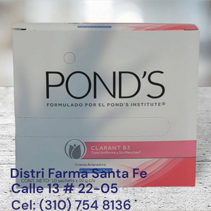 CREMA PONDS  CAJA X 10 SOBRES X 8.5GR (IVA)