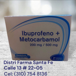 IBUPROFENO+METOCARBAMOL COASHPHARMA X 24 TABLETAS