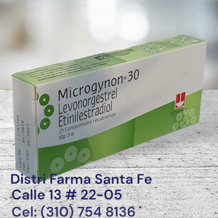MICROGYNON 30 X 21 TABLETAS