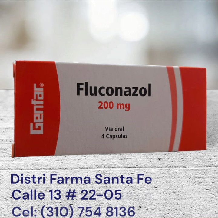 FLUCONAZOL GENFAR 200MG X 4 TABLETAS