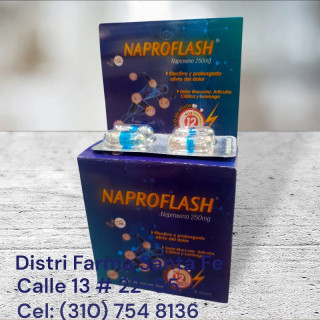 NAPROFLASH X 36 CAPSULAS (NAPROXENO 250MG)