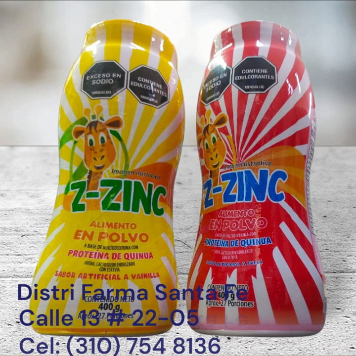 Z ZINC NUTRI TARRO X 400GR FRESA-VAINILLA