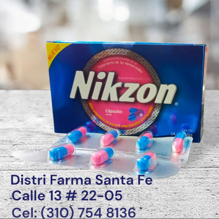 NIKZON X 14 CAPSULAS (TRATAMIENTO HEMORROIDES)