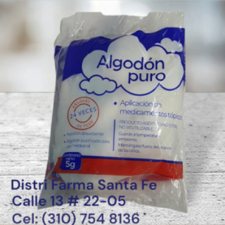 ALGODON X 5GR X 50 UNIDADES