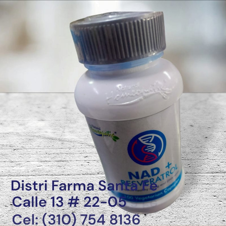 NAD + RESVERATROL FRASCO 100 CAPSULAS