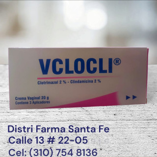 VCLOCLI CREMA VAGINAL 20G (CLOTRIM CLINDAMICINA)