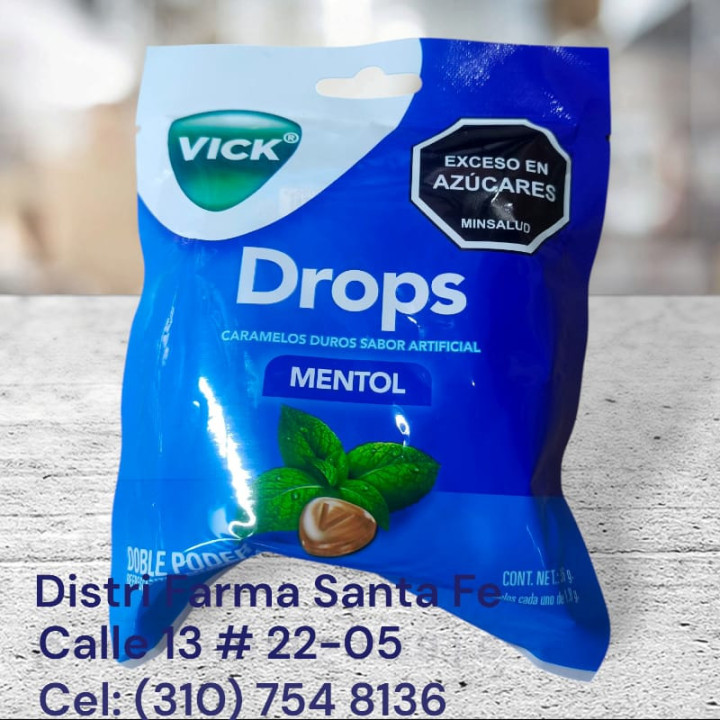 PASTILLAS VICK DROPS  BOLSA X 20 CARAMELOS (IVA)