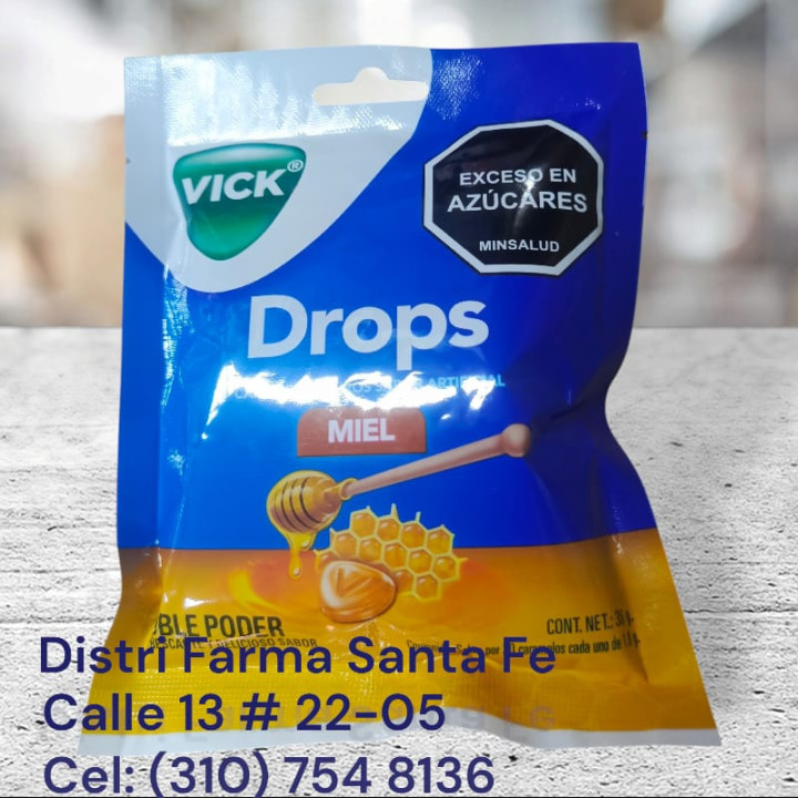 PASTILLAS VICK DROPS  BOLSA X 20 CARAMELOS (IVA)