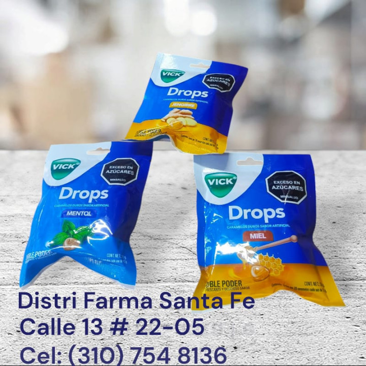 PASTILLAS VICK DROPS  BOLSA X 20 CARAMELOS (IVA)