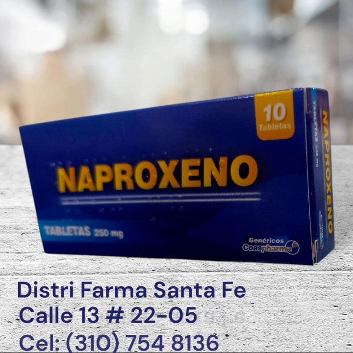 NAPROXENO COASPHARMA 250MG X 10 TABLETAS