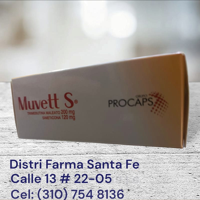 MUVETT S TRIMEBUTINA+ SIMETICONA 120MG X 21 TABS