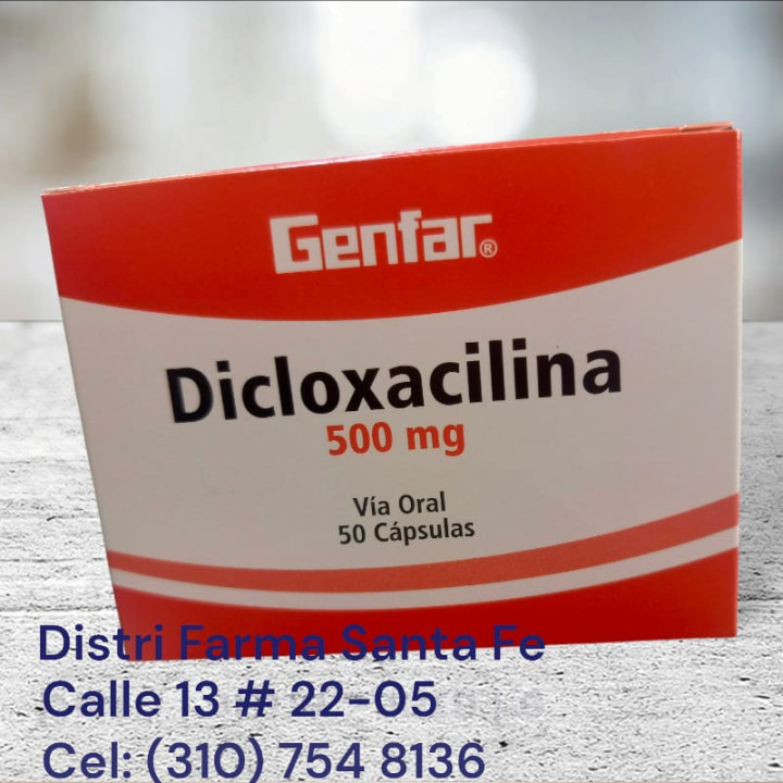 DICLOXACILINA GENFAR 500MG X 50 CAPSULAS