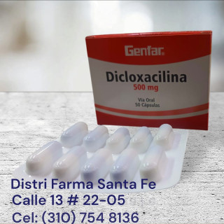 DICLOXACILINA GENFAR 500MG X 50 CAPSULAS