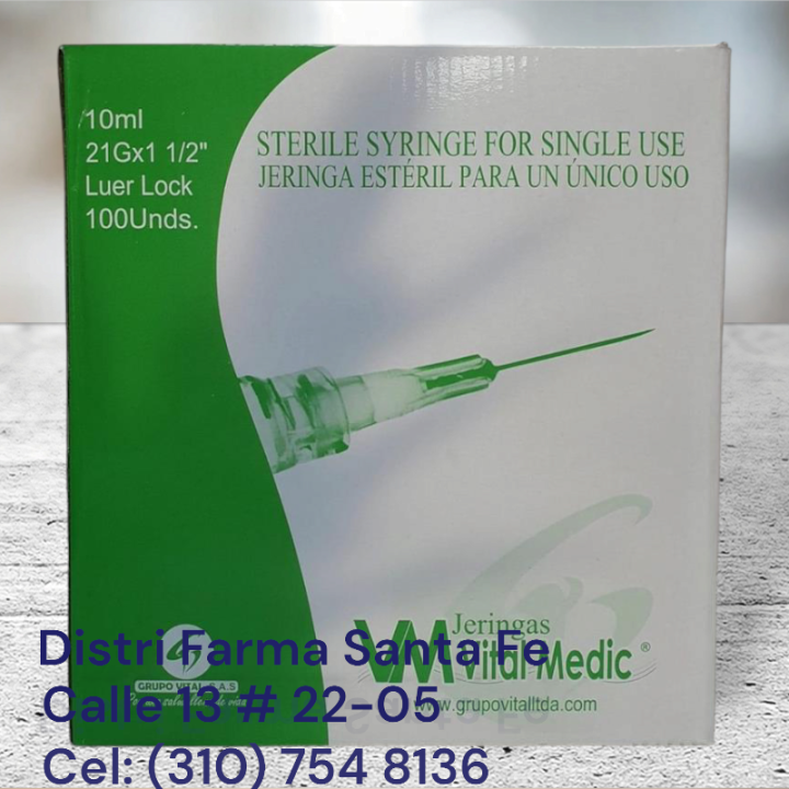JERINGA DE 10ML X 100 UNIDADES (IVA)
