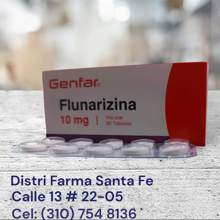 FLUNARIZINA GF 10MG X 20 TABLETAS