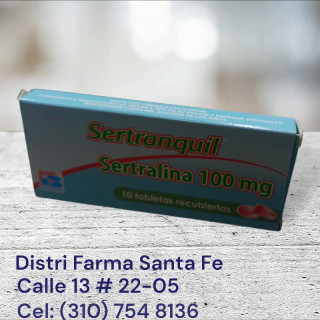 SERTRANQUIL 100MG X 10 TABLETAS (SERTRALINA) (BF)