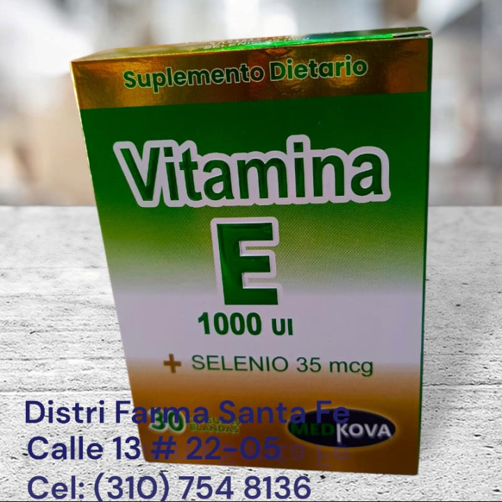 VITAMINA E 1000 U.I. X 30 PERLAS (CAJA)