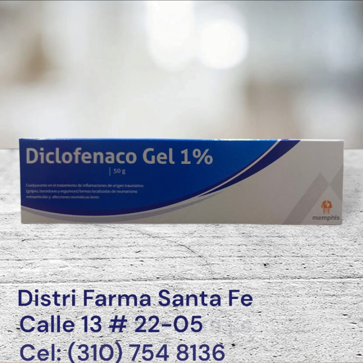 DICLOFENACO GEL MEMPHIS TUBO 1%  X 50GR