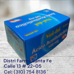 VIOL -DOL ACIDO ACETILSALICILICO 100MG X 100 TABS