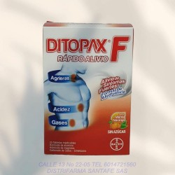 Ditopax F X 25 Tabletas (Rojo)