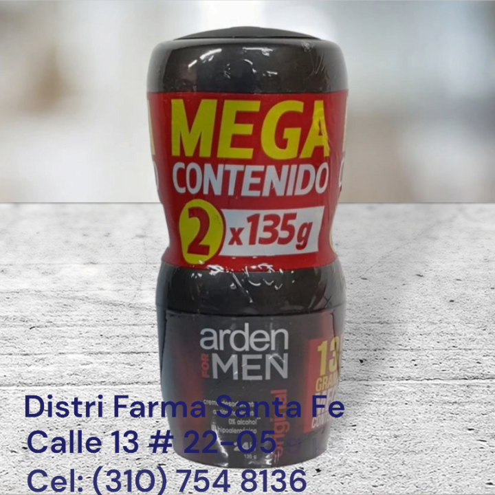 DESODORANTE ARDEN FOR MEN POTE X 135G 2X1 (IVA)
