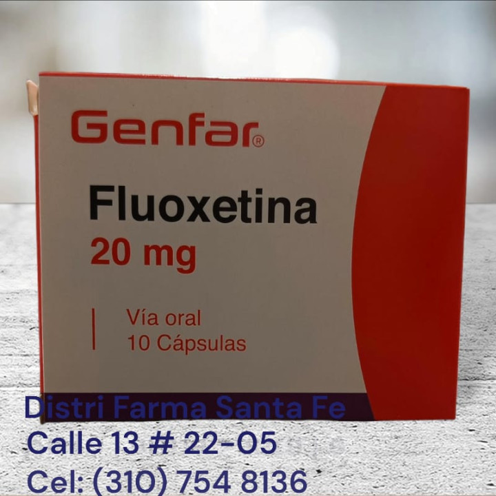 FLUOXETINA GENFAR 20MG X 10 CAPSULAS