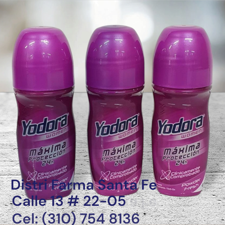 DESODORANTE YODORA MINIROLLON X 3UNIDS (IVA) (TQ)