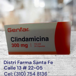 CLINDAMICINA GENFAR 300MG  X 24 CAPSULAS