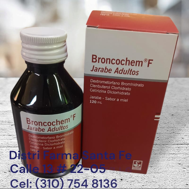 BRONCOCHEM F ADULTOS JARABE FRASCO X 120ML