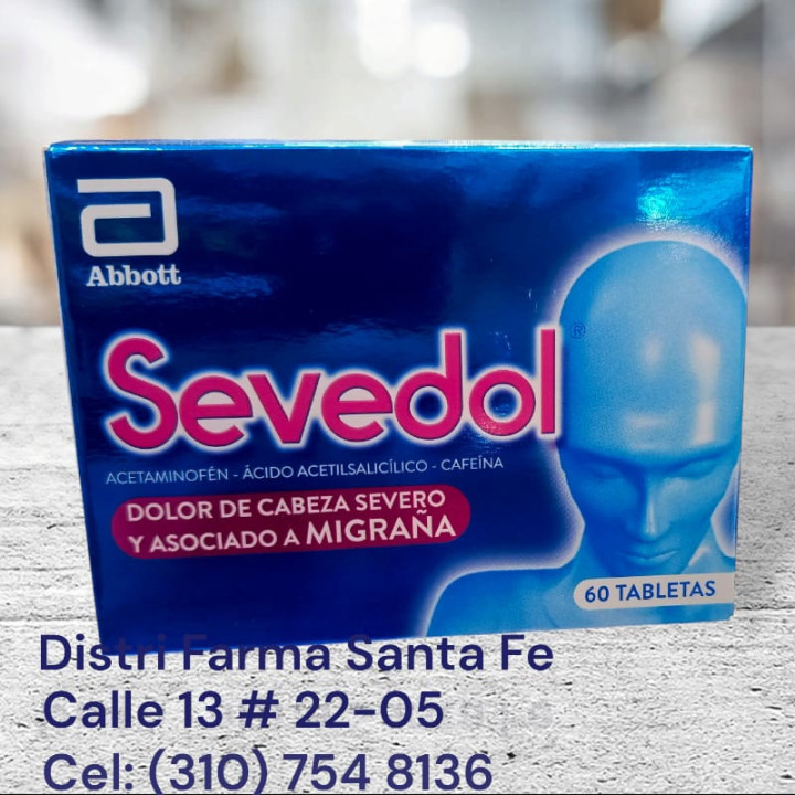 SEVEDOL AZUL  X 60 TABLETAS (GRANDE)