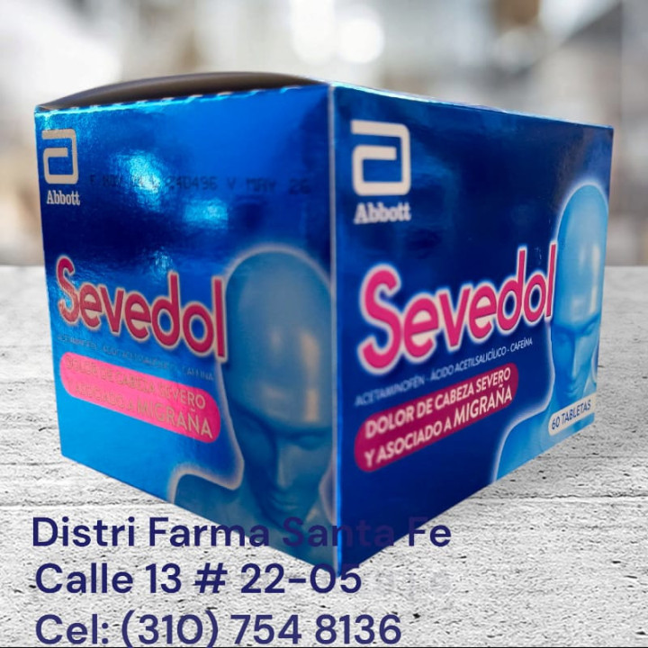 SEVEDOL AZUL  X 60 TABLETAS (GRANDE)