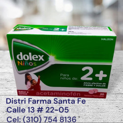 DOLEX NIÑOS X 20 TABLETAS MASTICABLES