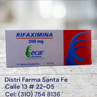RIFAXIMINA ECAR 200MG X 14 TABLETAS