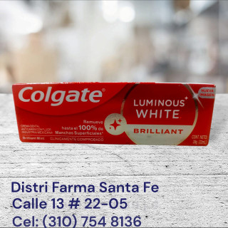 CREMA DENTAL COLGATE LUMINOUS X 22ML (PEQUEÑA)