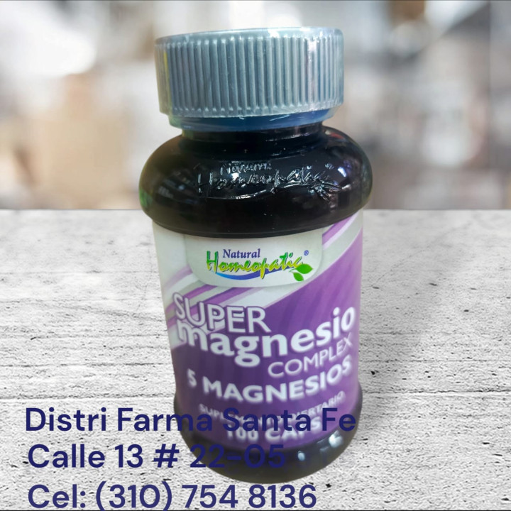 SUPER MAGNESIO COMPLEX  X 100 CAPSULAS (FRASCO)
