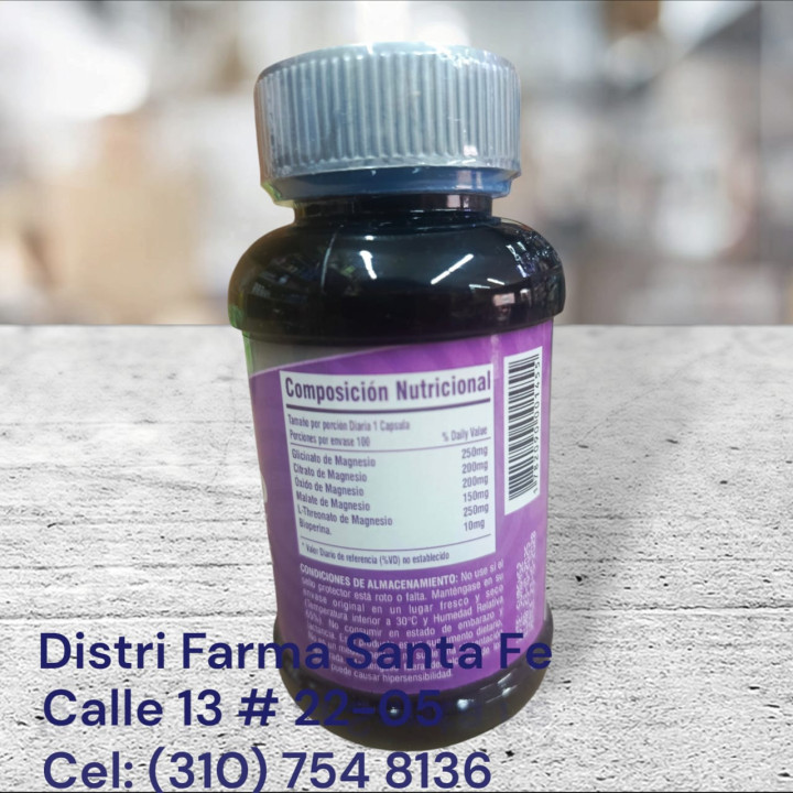 SUPER MAGNESIO COMPLEX  X 100 CAPSULAS (FRASCO)
