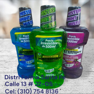ENJUAGUE BUCAL MISTERMINT X 500ML (GRANDE) (IVA)