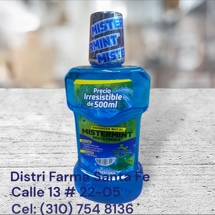 ENJUAGUE BUCAL MISTERMINT X 500ML (GRANDE) (IVA)