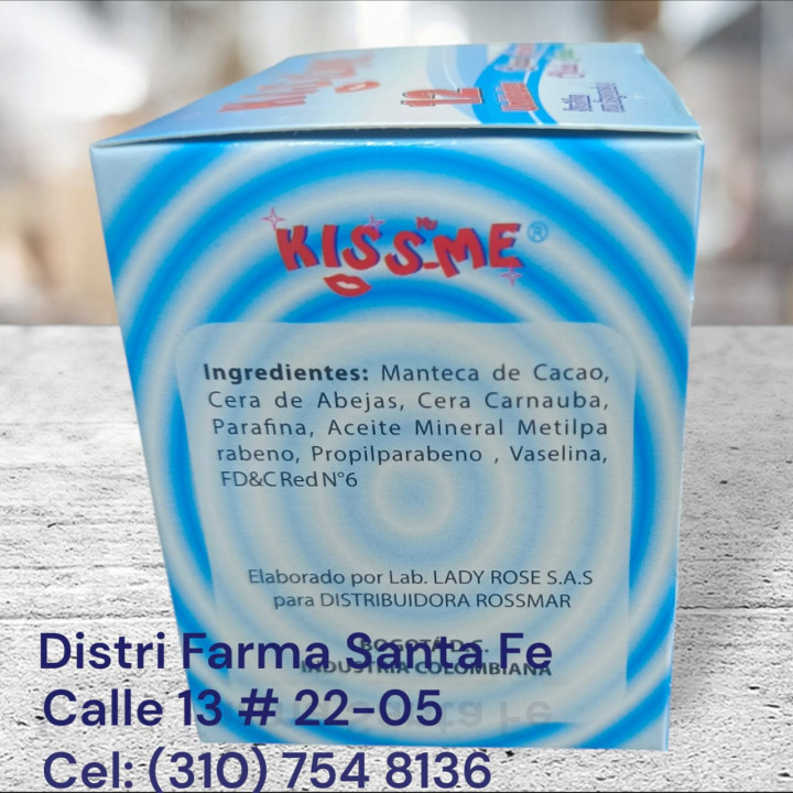 MANTECA LABIAL KISS-ME  X 12 UNIDADES (IVA)