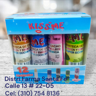 MANTECA LABIAL KISS-ME  X 12 UNIDADES (IVA)