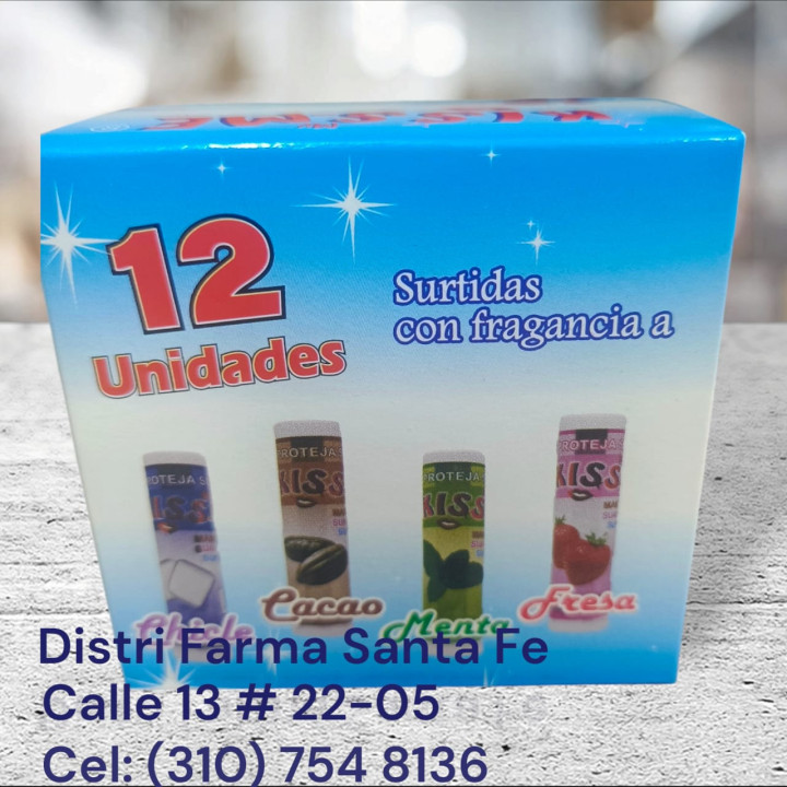 MANTECA LABIAL KISS-ME  X 12 UNIDADES (IVA)