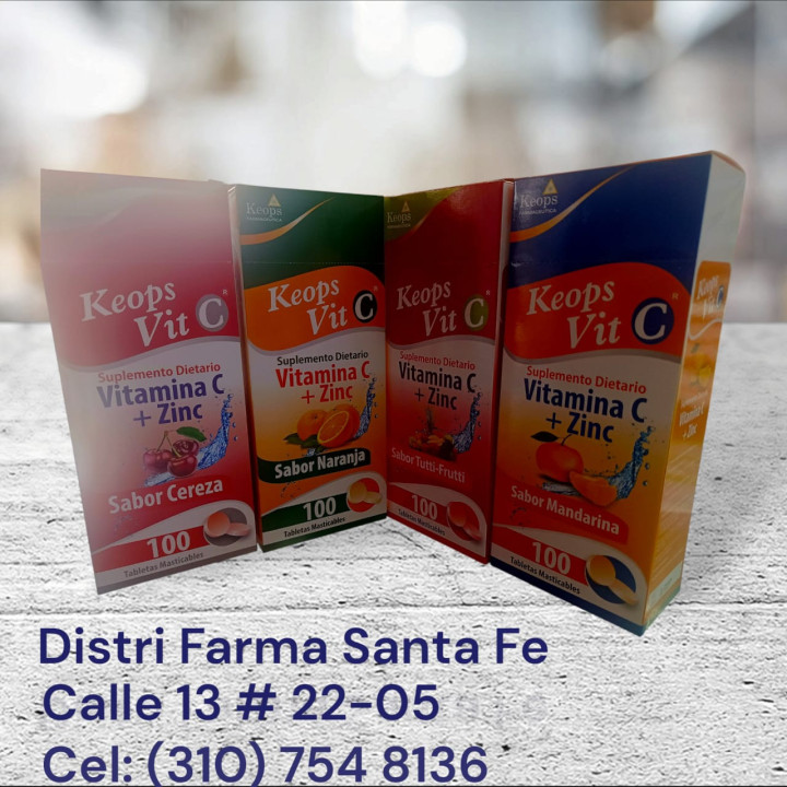 VITAMINA C + ZINC ECONOMICA X 100 TABLETAS (IVA)