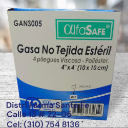GASA ESTERIL ALFA 4X4 X 12 SOBRES X 2 GASAS